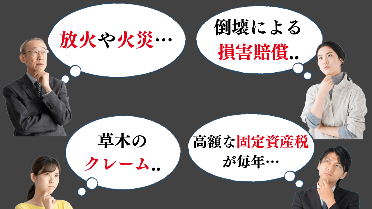空き家アシスト　お悩み例